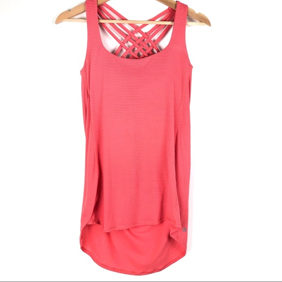 lululemon athletica Tops - Lululemon Wild Tank Top 6 Atomic Red Stripe T415